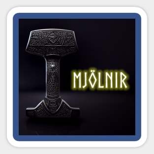 Mighty Mjolnir Thor Hammer Norse Sticker